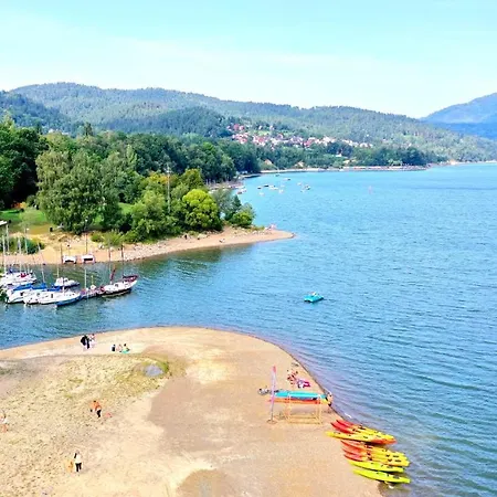 Z Teznia Solankowa, Sauna, Kominkiem Led Nad Jeziorem Zywieckim