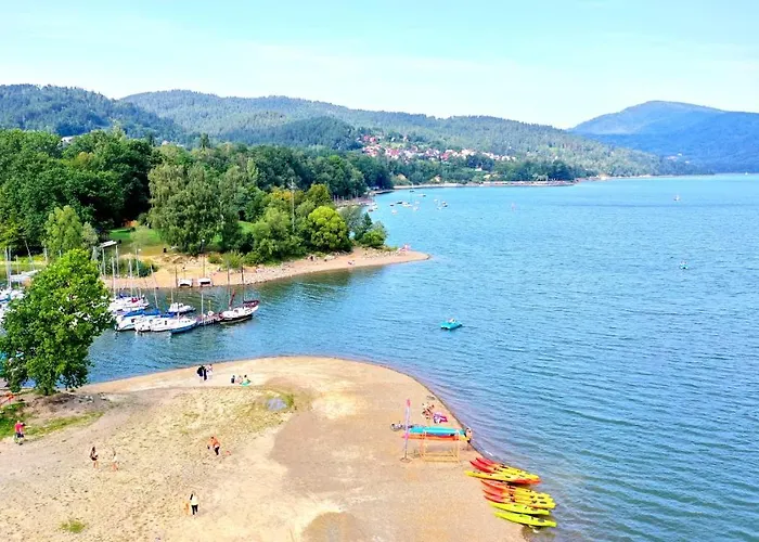 Z Teznia Solankowa, Sauna, Kominkiem Led Nad Jeziorem Zywieckim